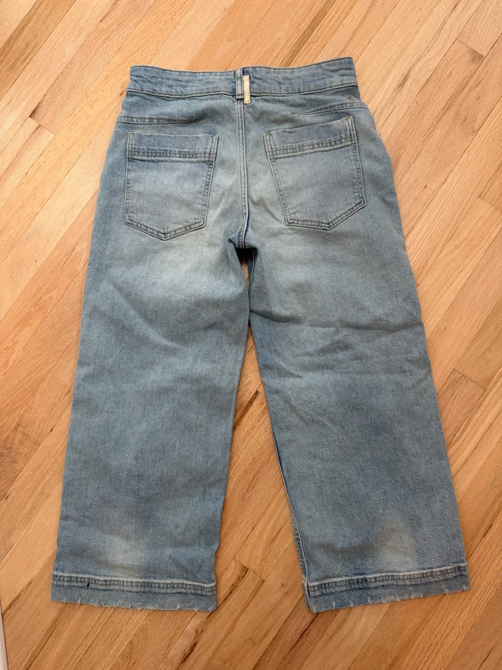 PILCRO OSAKA LOW-SLUNG CROP WIDE-LEG JEANS
